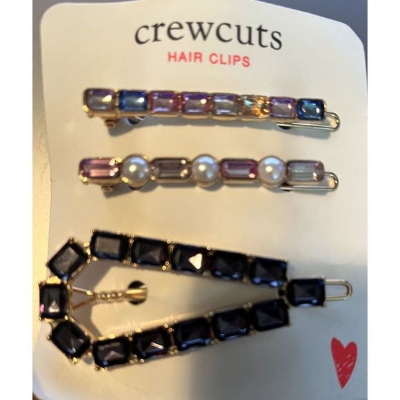 J.CREW Girls' Holiday Hair Clip Pack - Picture 2 of 3